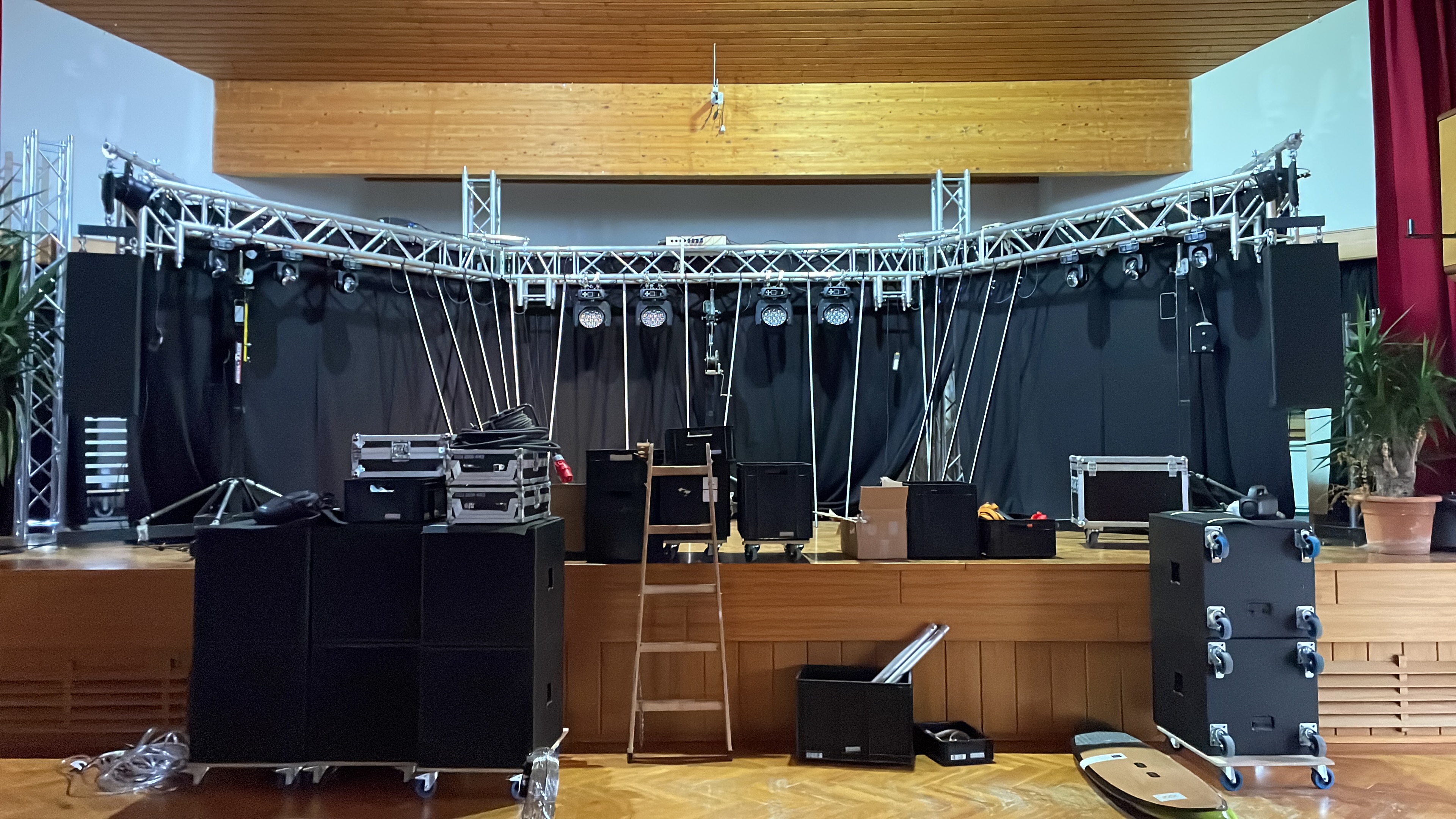 Testen der Licht und Tontechnik